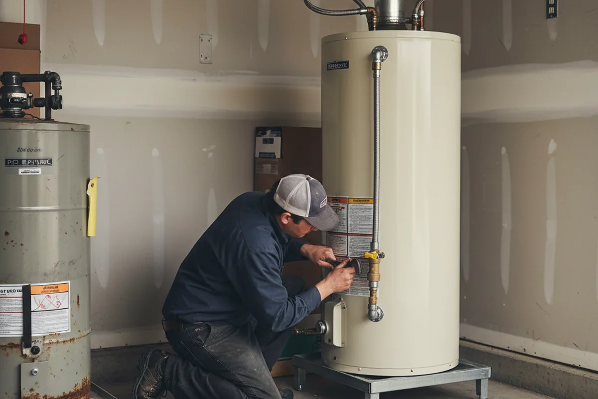Water heater and shutoff valve replacement in Harlem