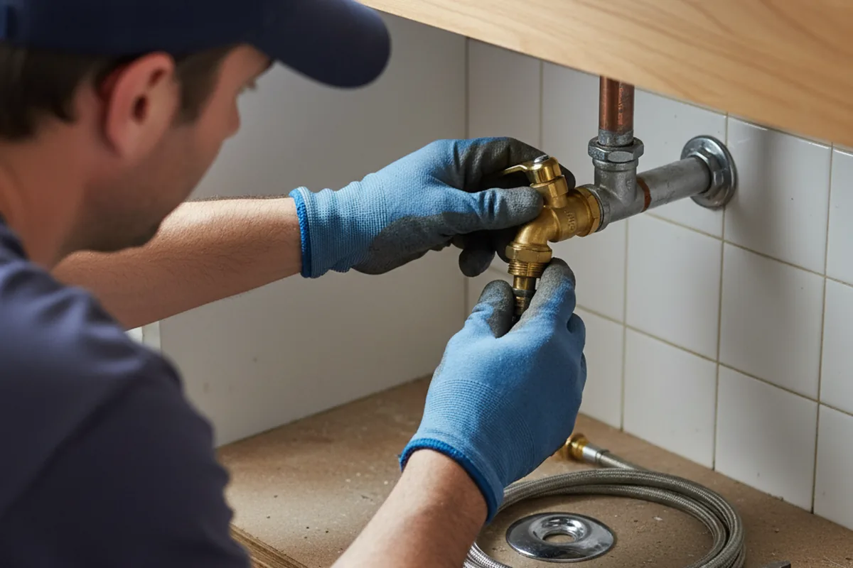 Shutoff valve and fitting work during Emergency Plumbing in Harlem